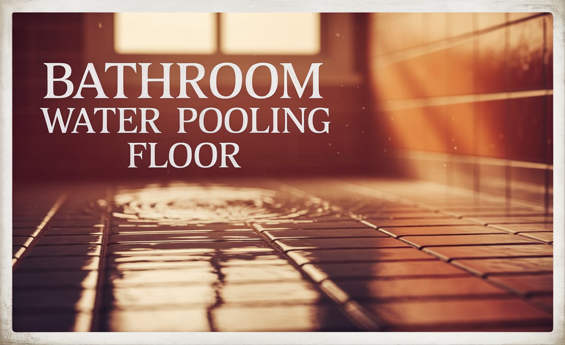 Bathroom Water Pooling Floor