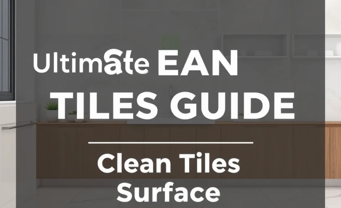 Ultimate Clean Tiles Guide: Tips For Sparkling Surfaces - Bathroom Wiki